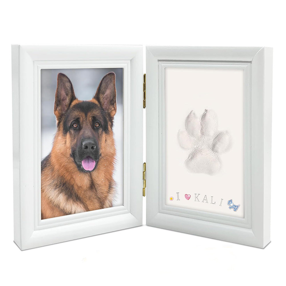 Paw print keepsake frame – folding ink pad