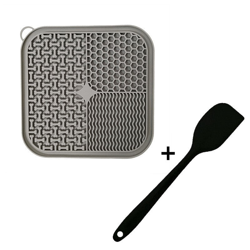 Calming lick mat – grey and green