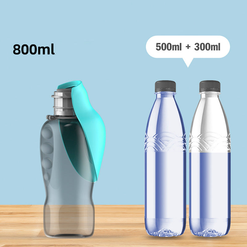 Portable dog water bottle – detail view